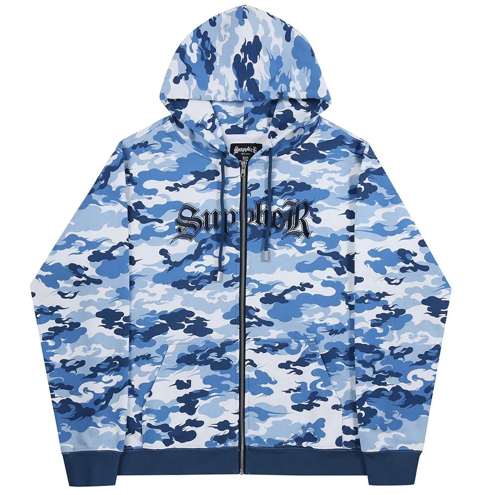 SUPPLIER Cloud Camo Zip Hoodie連帽外套