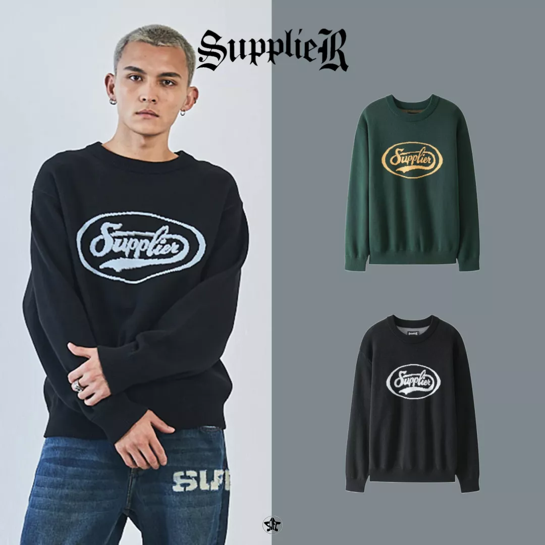 SUPPLIER Coca Logo Crew Knit大學Tee