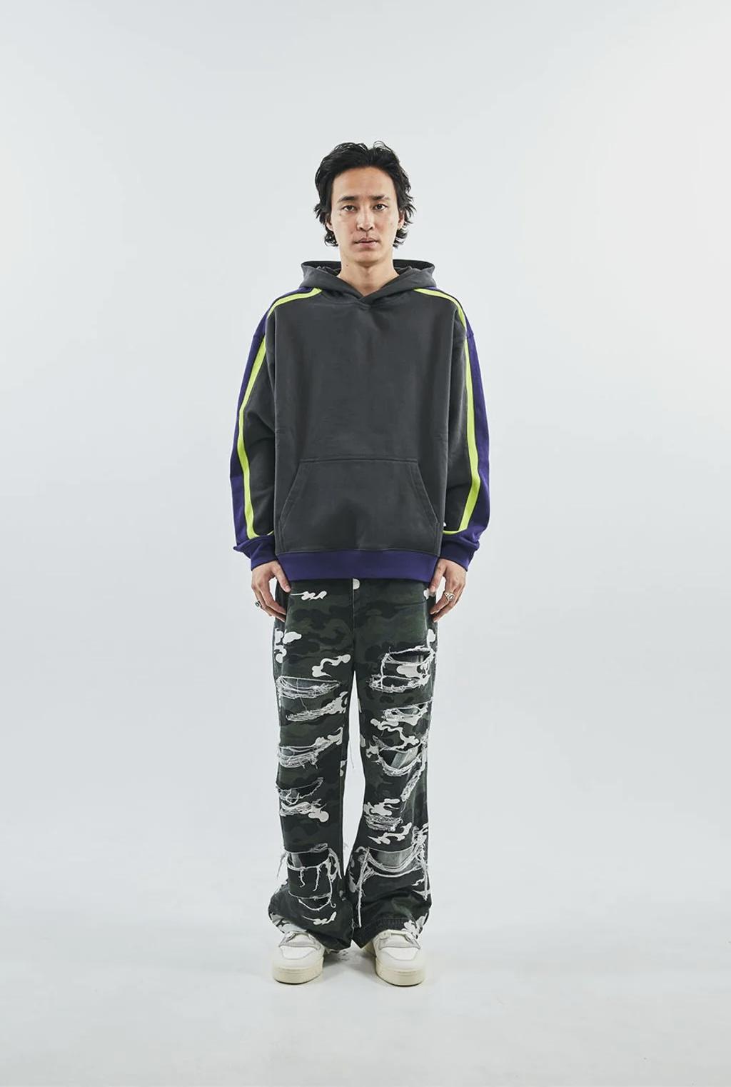 SUPPLIER Multi Paneled Hoodie帽Tee