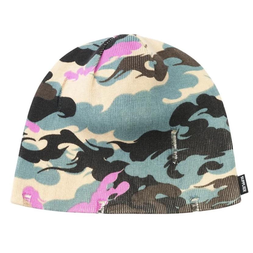 SUPPLIER Disstressed Kemuri Camo Beanie毛帽