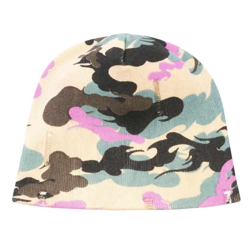 SUPPLIER Disstressed Kemuri Camo Beanie毛帽