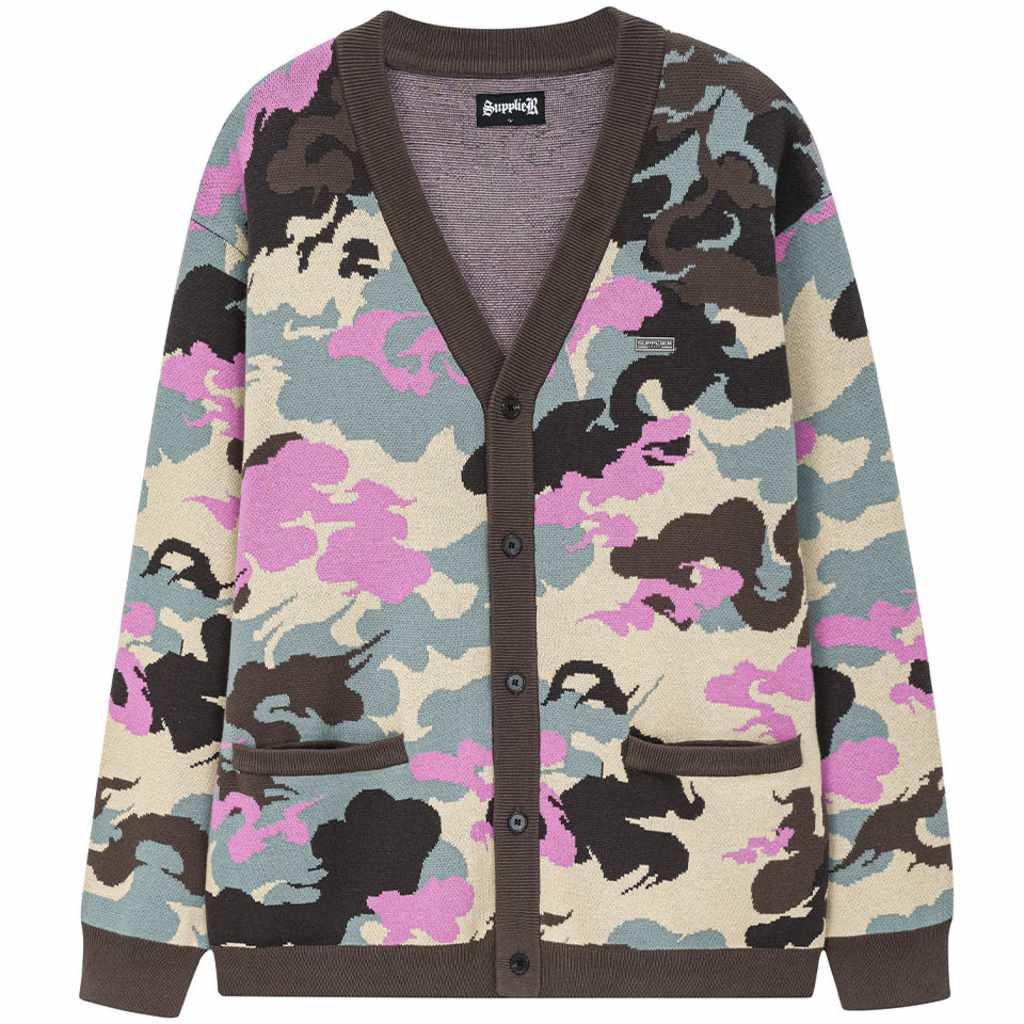 SUPPLIER Kemuri Camo Knit Cardigan罩衫