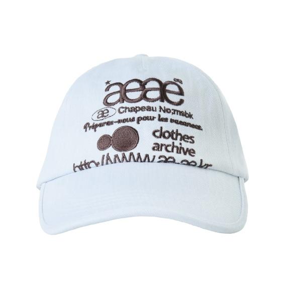 aeae WEB LOGO DENIM 5 PANNEL CAP老帽