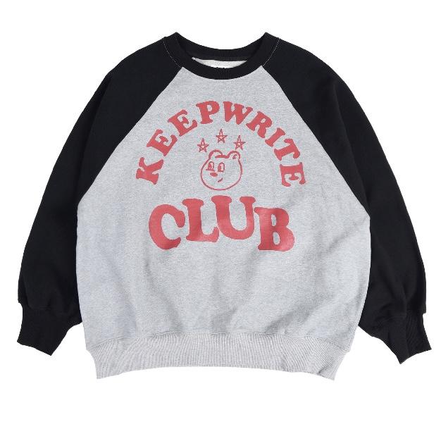 aeae KEEP WRITING CLUB RAGLAN SWEATSHIRTS 大學Tee