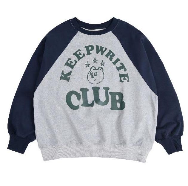 aeae KEEP WRITING CLUB RAGLAN SWEATSHIRTS 大學Tee