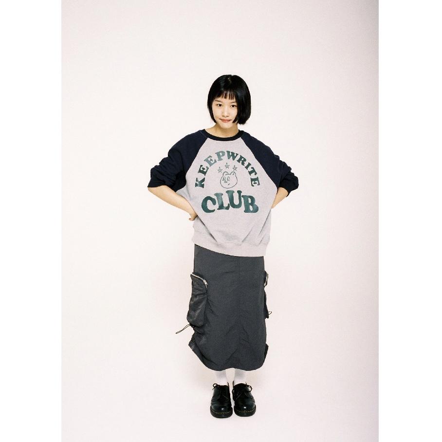 aeae KEEP WRITING CLUB RAGLAN SWEATSHIRTS 大學Tee