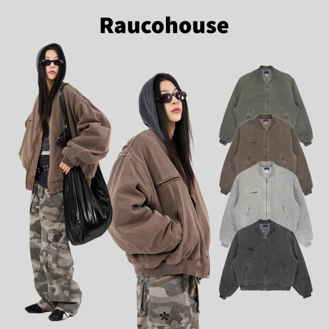 Raucohouse 復古剪裁牛仔縮口夾克(2024New color）