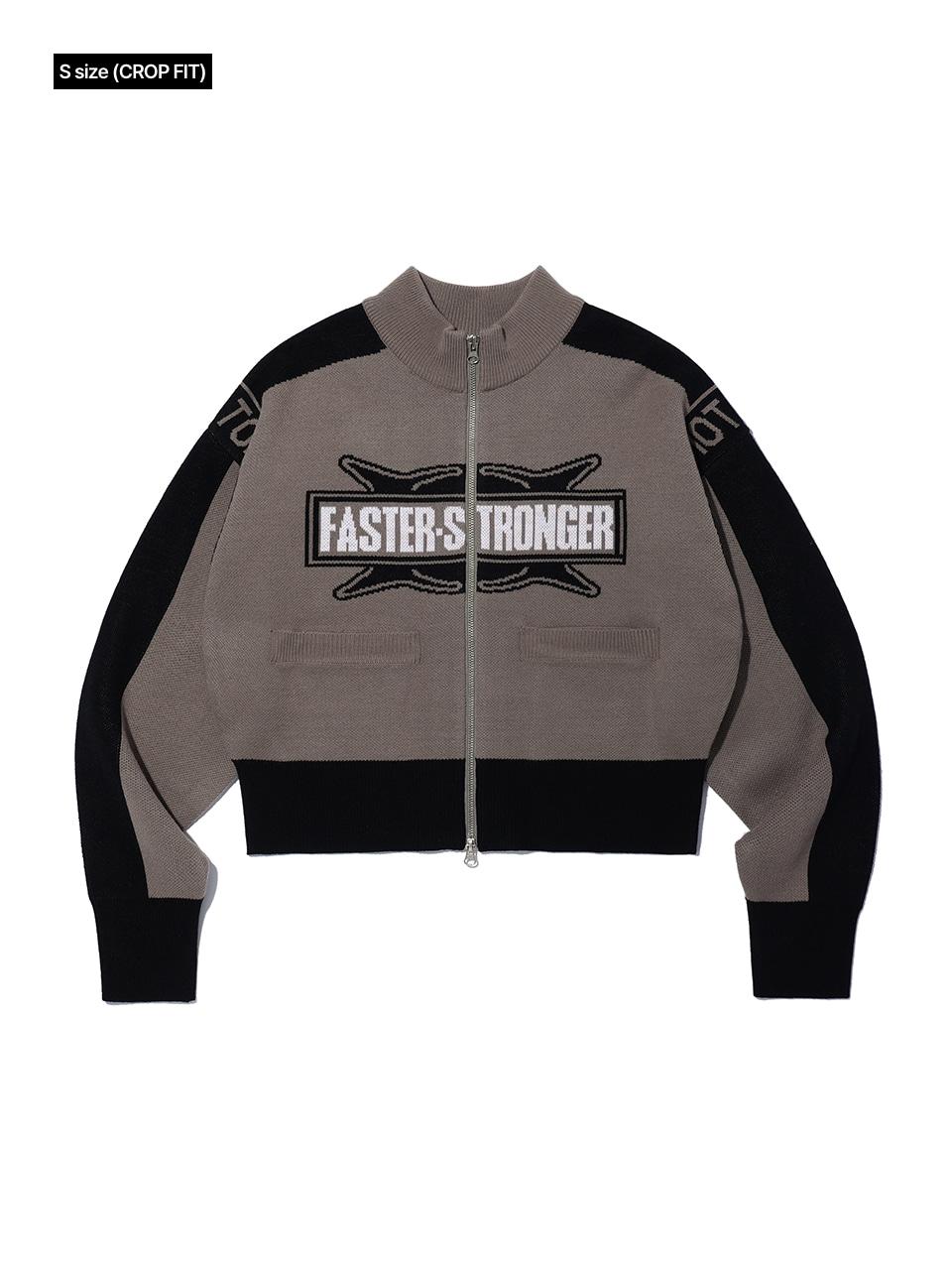 CRITIC FASTER STRONGER RACING ZIP-UP KNIT針織外套