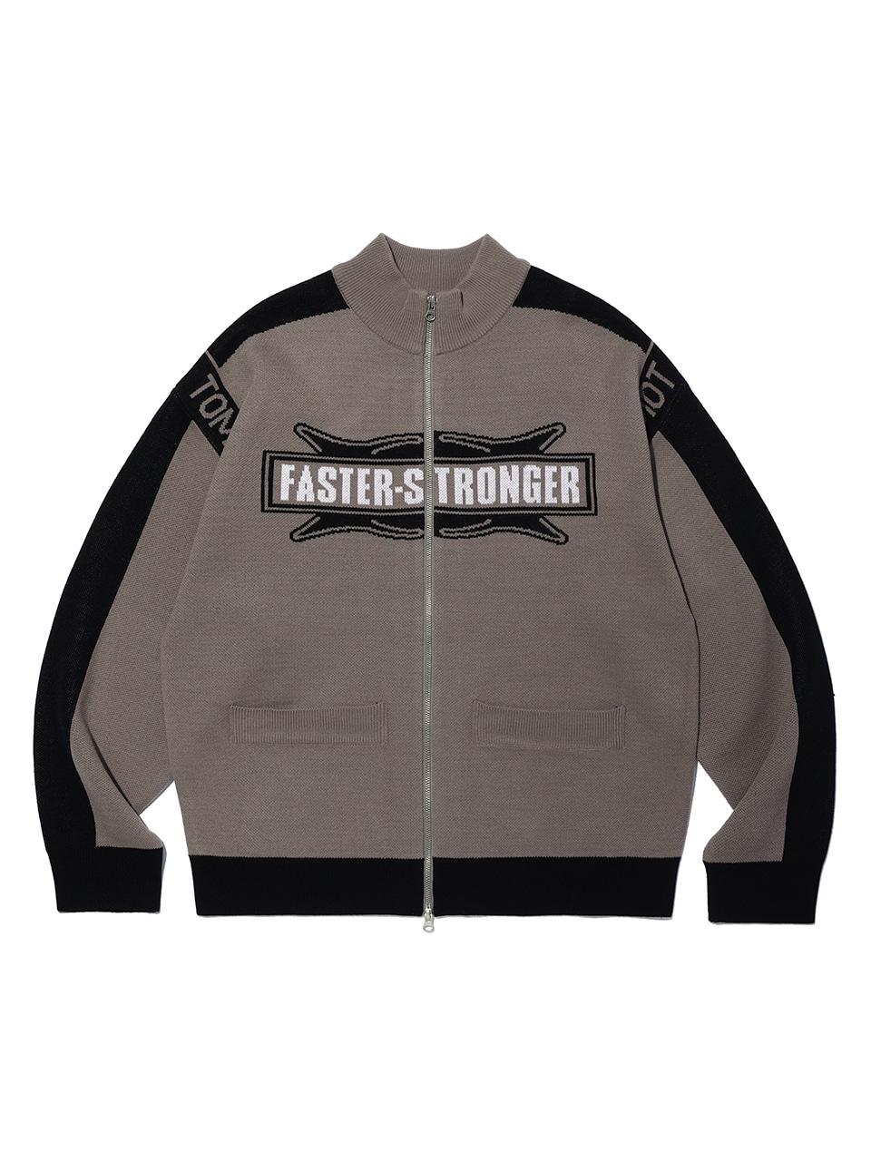 CRITIC FASTER STRONGER RACING ZIP-UP KNIT針織外套