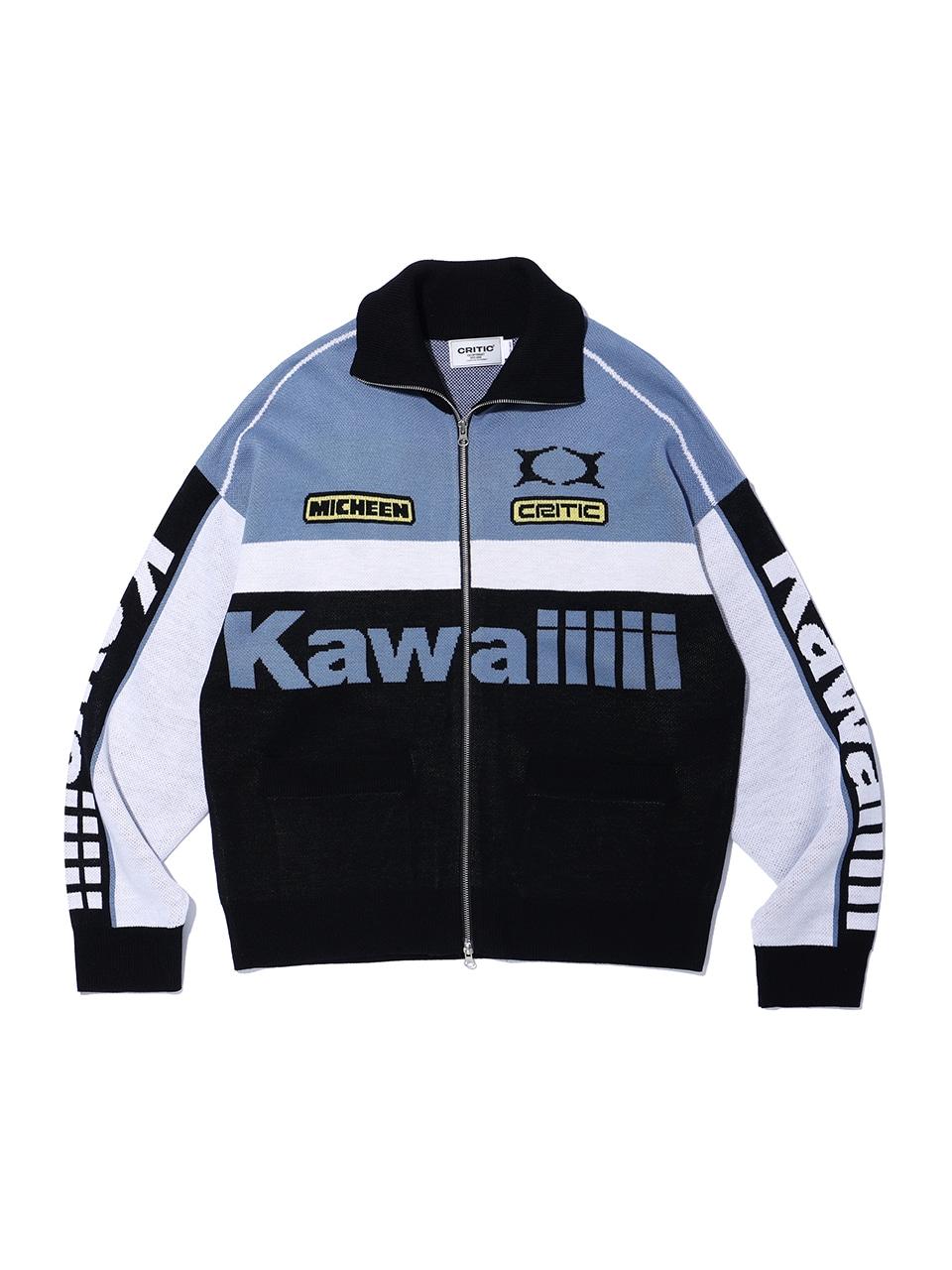 CRITIC KWAIIIII RACING ZIP-UP KNIT翻領針織外套