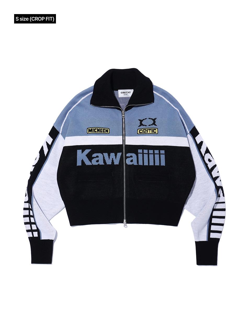 CRITIC KWAIIIII RACING ZIP-UP KNIT翻領針織外套