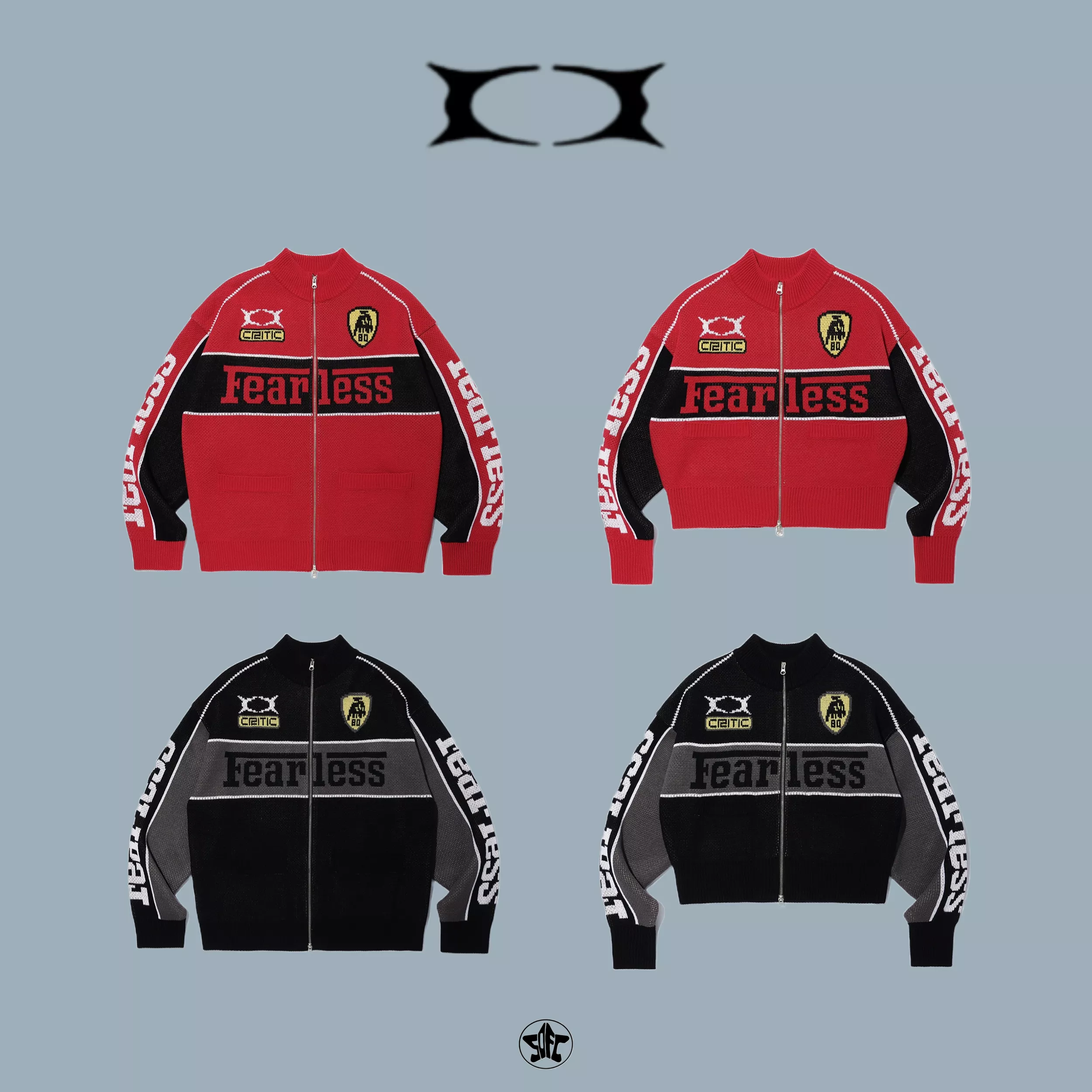 CRITIC FEARLESS RACING ZIP-UP KNIT針織外套