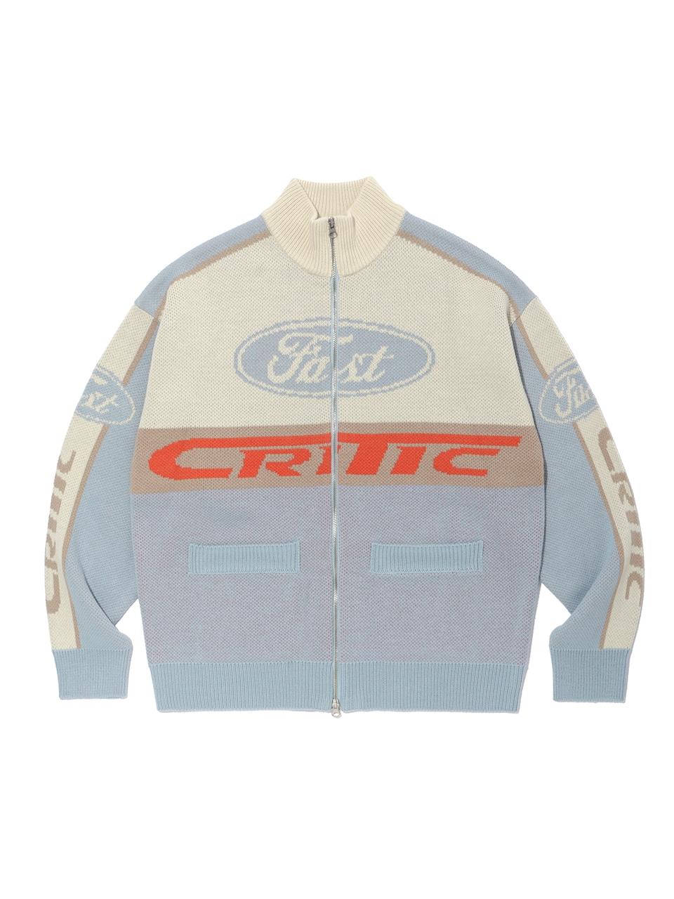 CRITIC RACING ZIP-UP KNIT針織外套