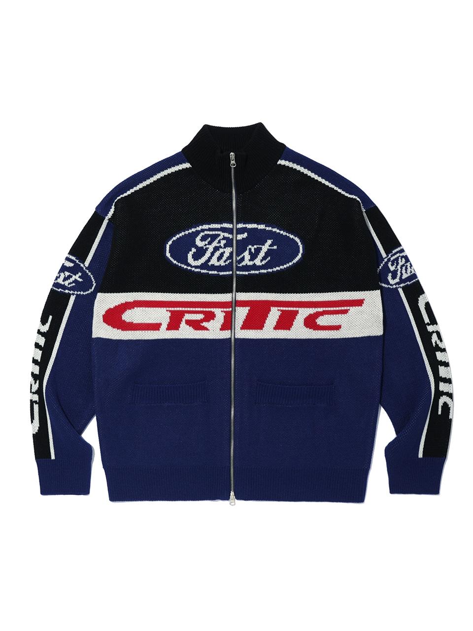 CRITIC RACING ZIP-UP KNIT針織外套