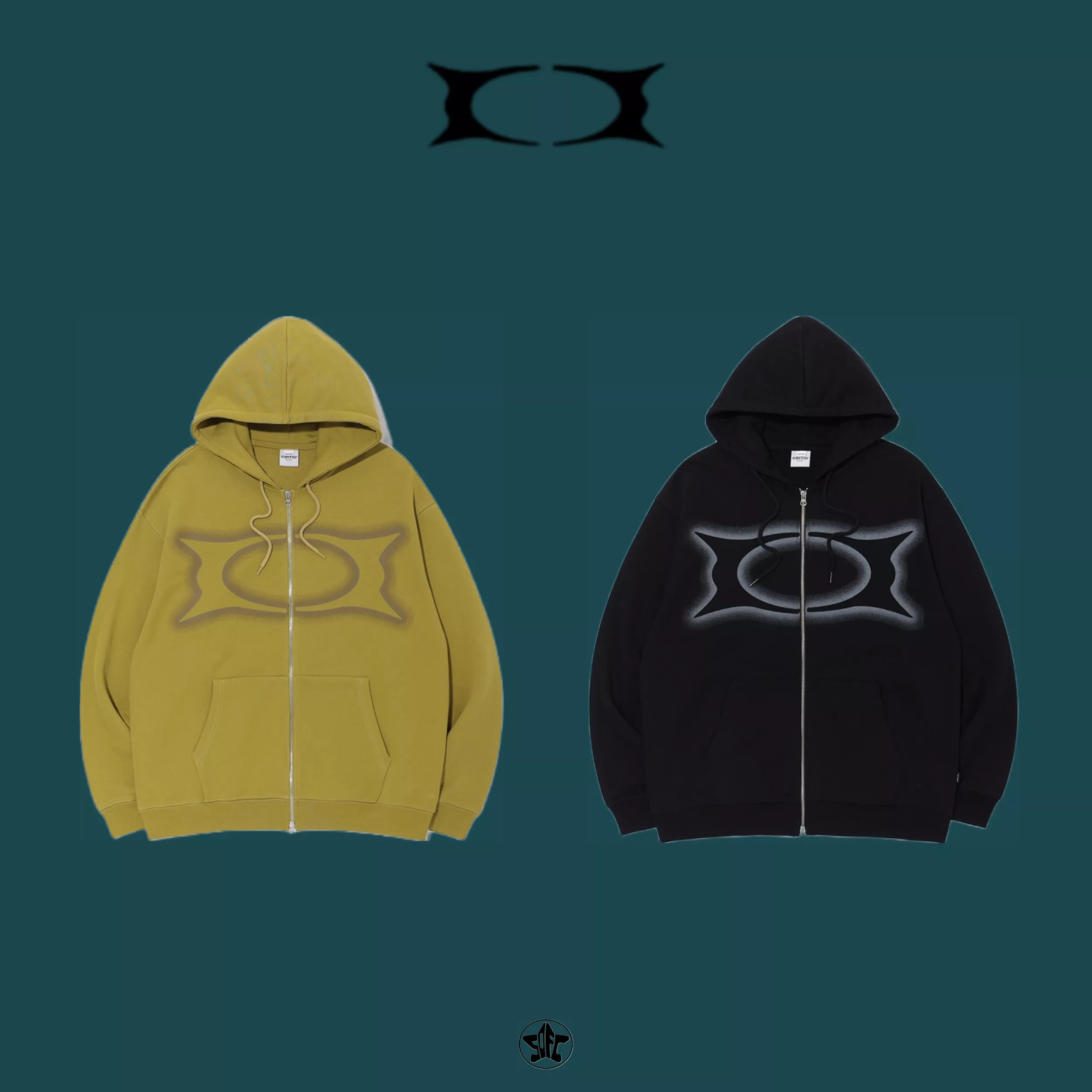 CRITIC WORMHOLE LOGO HOODIE ZIP-UP連帽外套