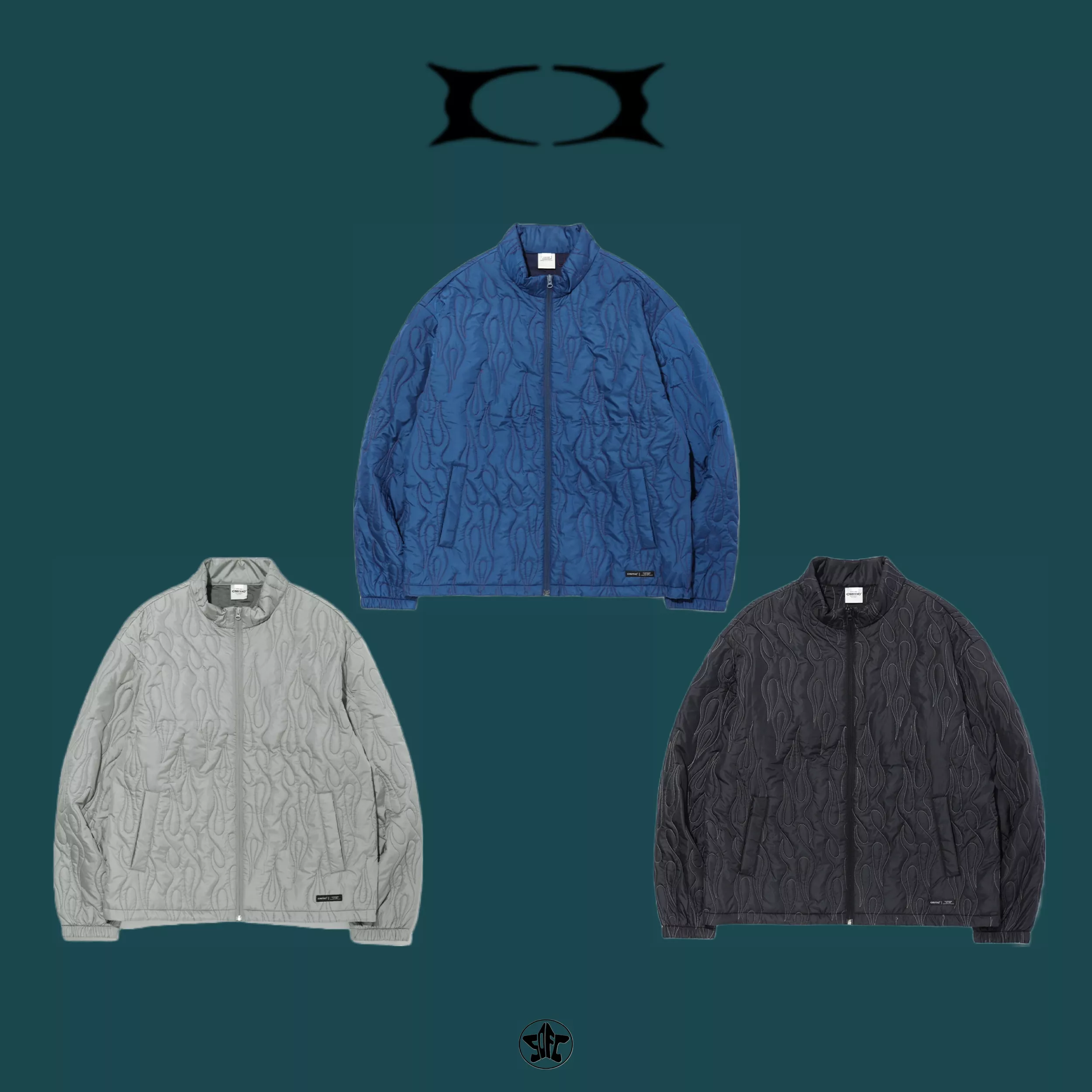 CRITIC FLAME QUILTING JUMPER外套