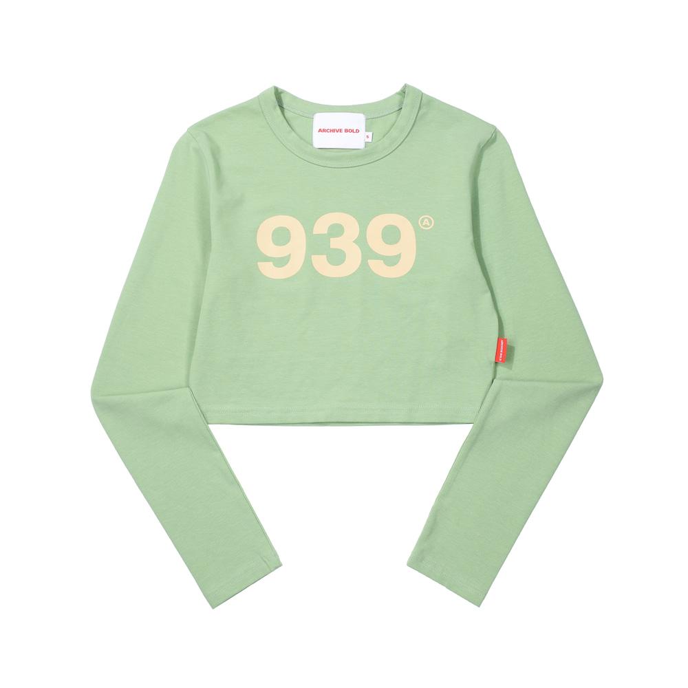 ARCHIVE BOLD 939 LOGO CROP LONG SLEEVE短版上衣