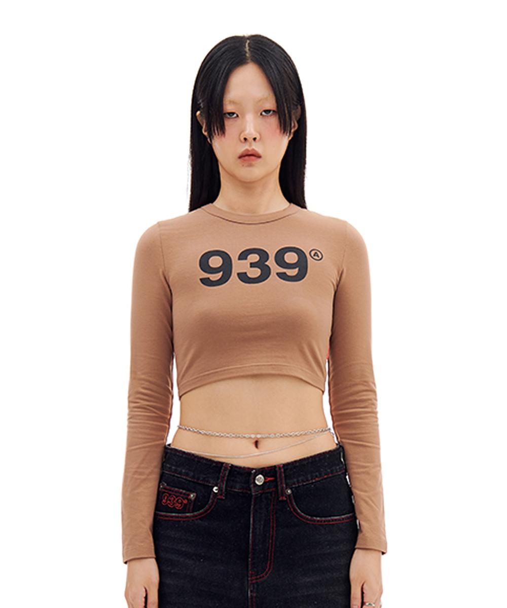 ARCHIVE BOLD 939 LOGO CROP LONG SLEEVE短版上衣