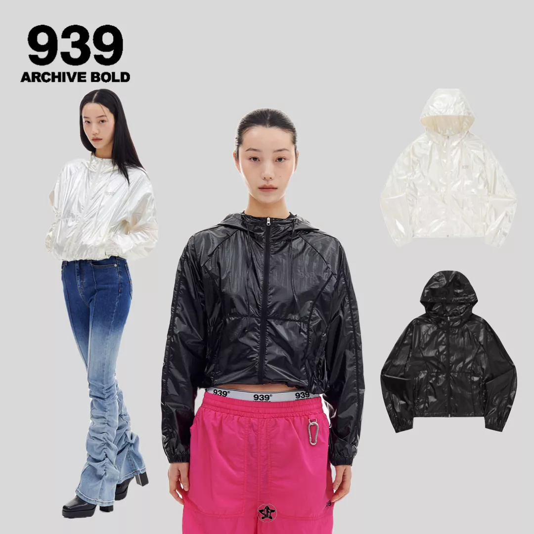 ARCHIVE BOLD 939 SHEER PACKABLE CROP WINDBREAKER尼龍防風連帽外套