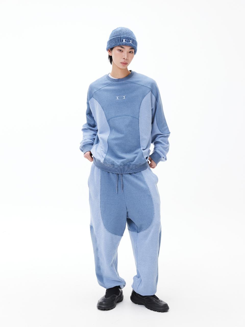 CRITIC INCISION PIGMENT JOGGER SWEATPANTS運動棉褲