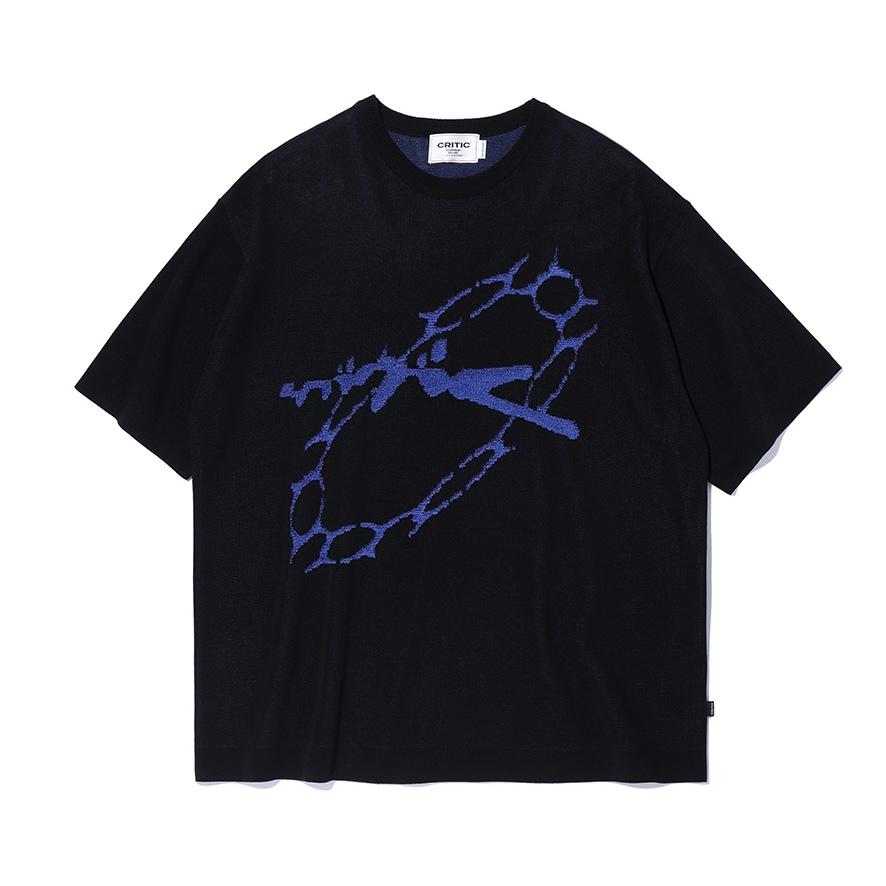 CRITIC MYSTERY WORMHOLE KNIT短Tee