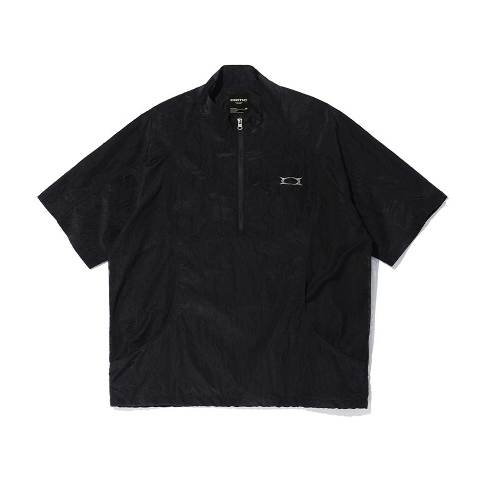 CRITIC HALF ZIP WOVEN ANORAK微高領尼龍短Tee