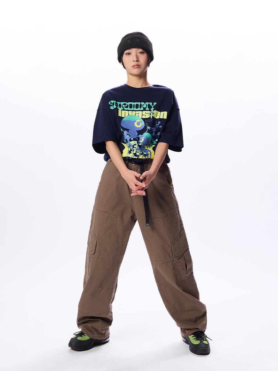 CRITIC x BEBE HALF DOUBLE KNEE POCKET COTTON PANTS長褲