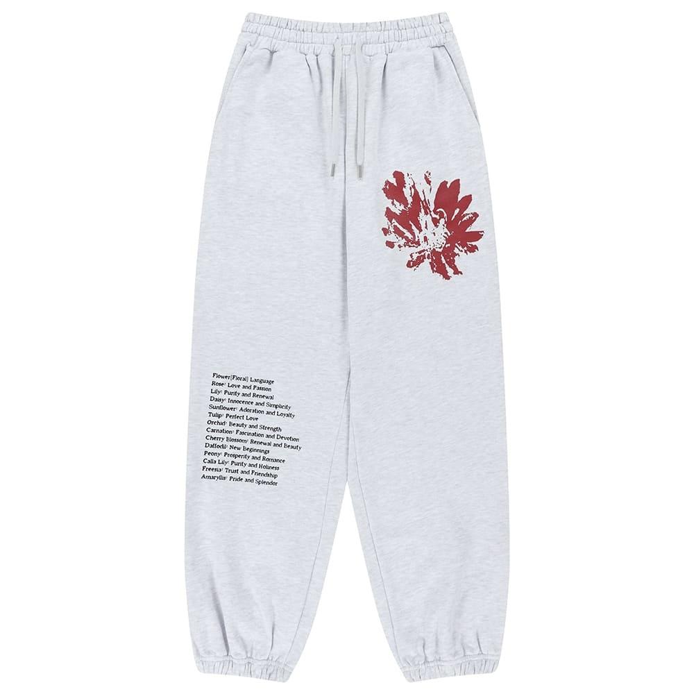 FASTLE Floral Sweat Pants