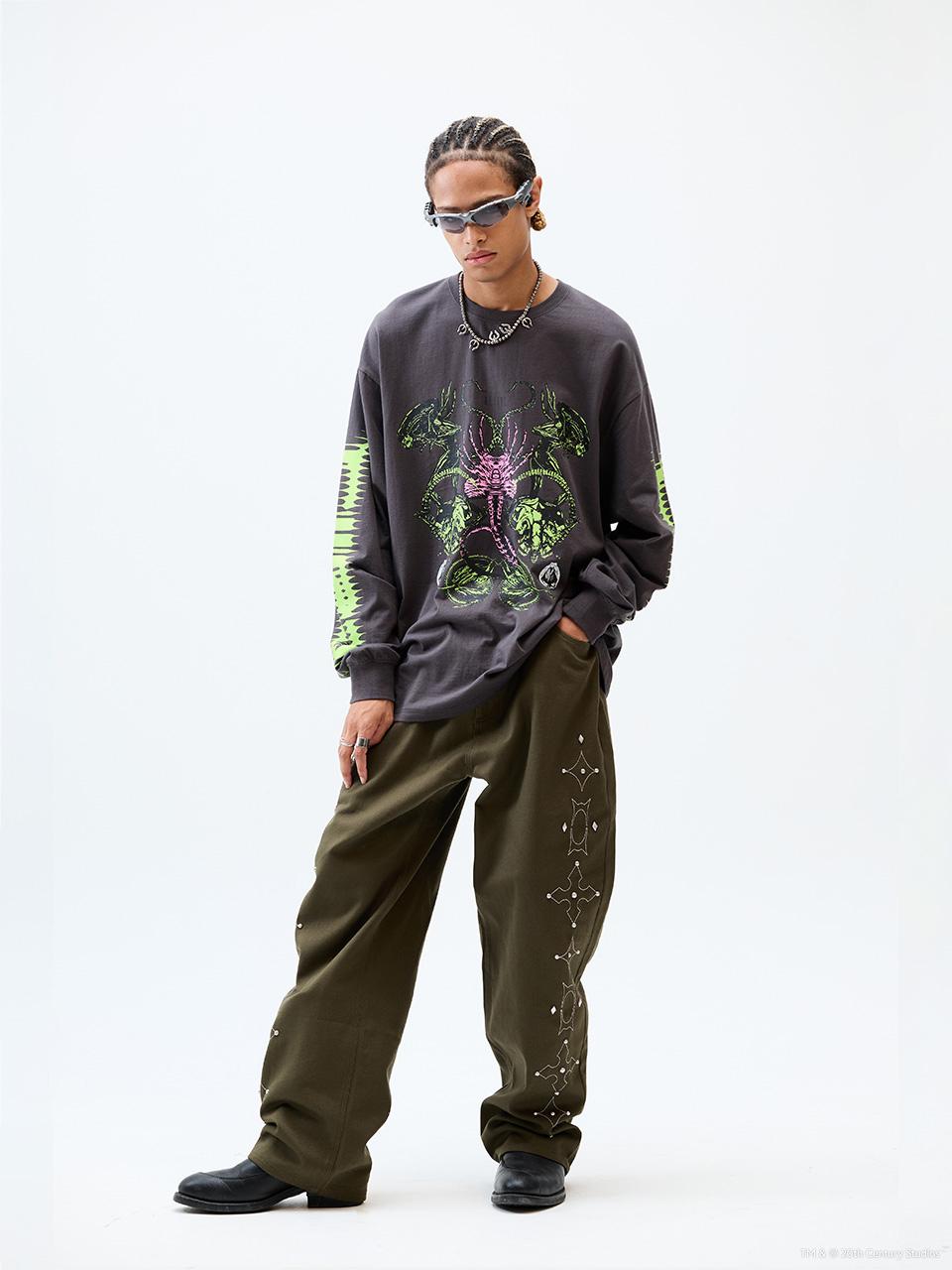 CRITIC X ALIEN COLLAGE LONG SLEEVE T-SHIRT