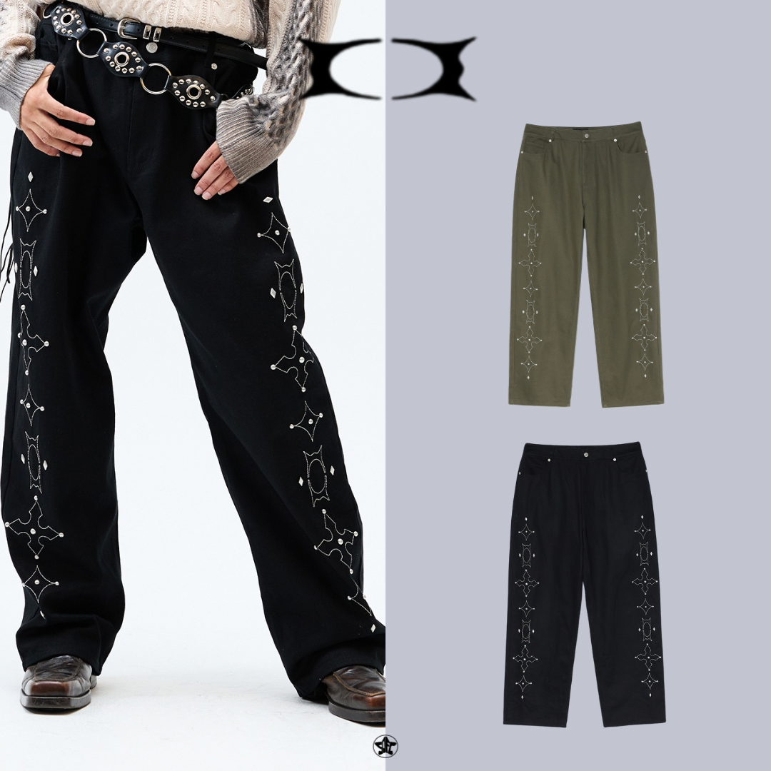 CRITIC WORMHOLE STUD PANTS