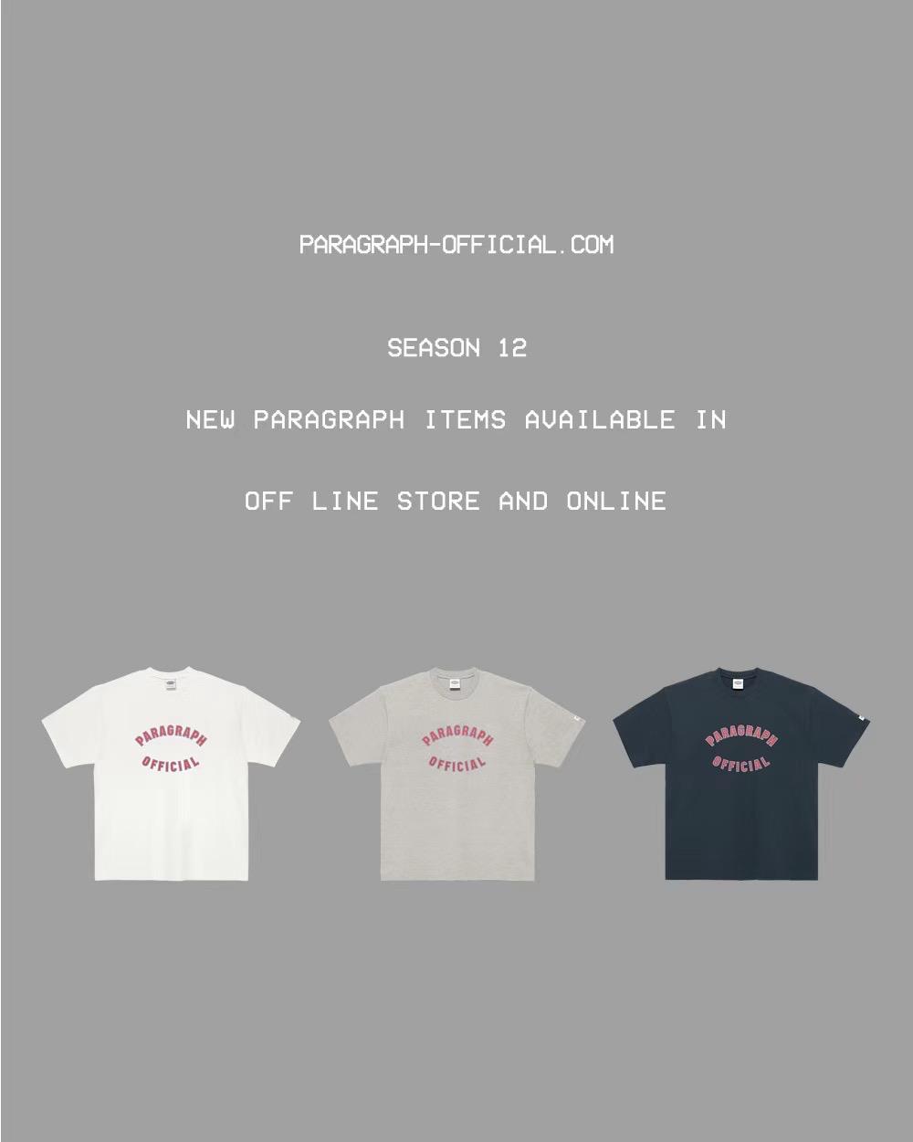 PARAGRAPH OFFICIAL T-SHIRT