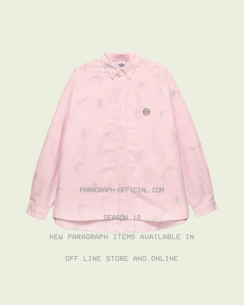 PARAGRAPH METAL LOGO OXFORD SHIRT