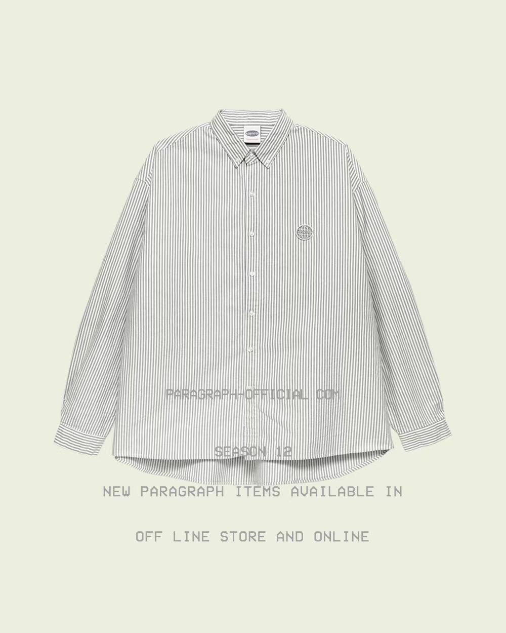 PARAGRAPH METAL LOGO OXFORD SHIRT