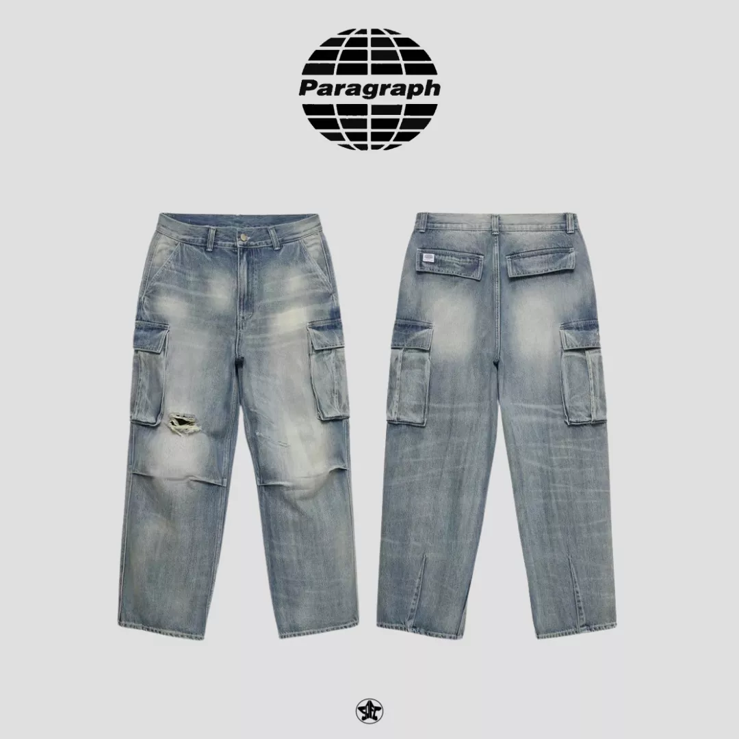 PARAGRAPH CARGO DENIM PANTS