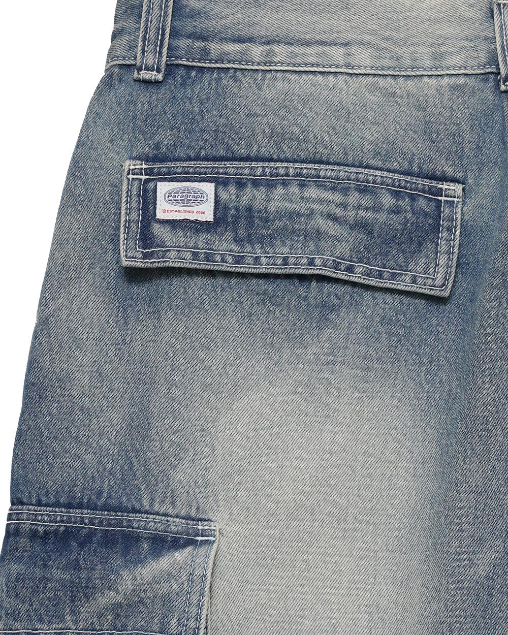 PARAGRAPH CARGO DENIM PANTS