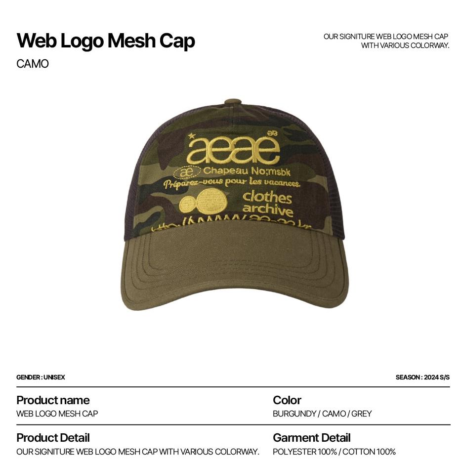 aeae WEB LOGO DAMAGED CAP