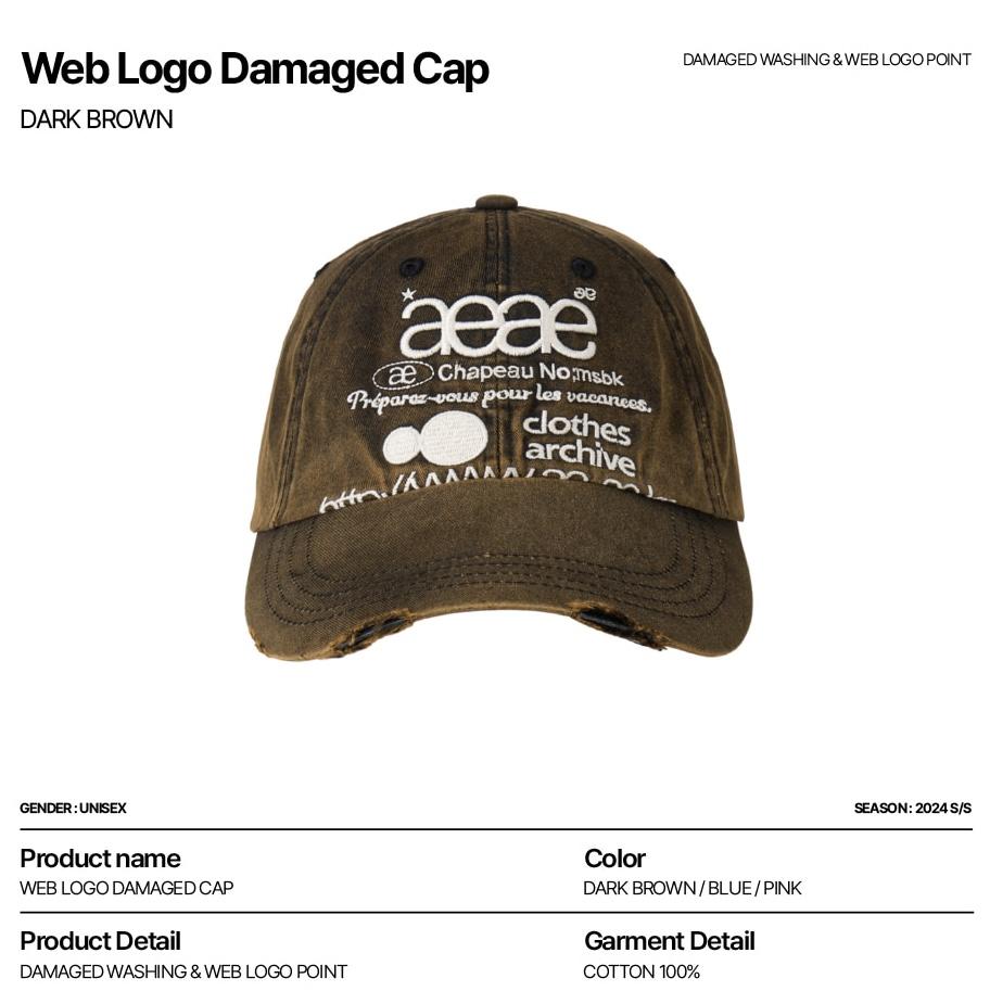 aeae WEB LOGO DAMAGED CAP