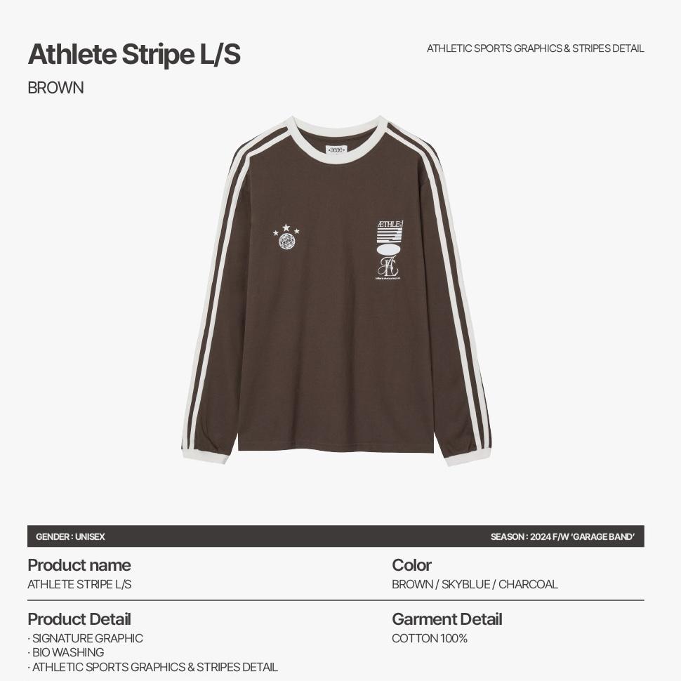 aeae ATHLETE STRIPE L/S