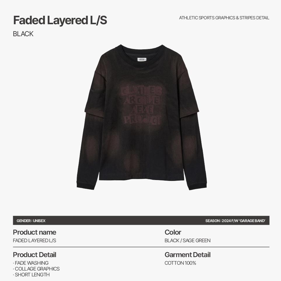 aeae FADED LAYERED L/S