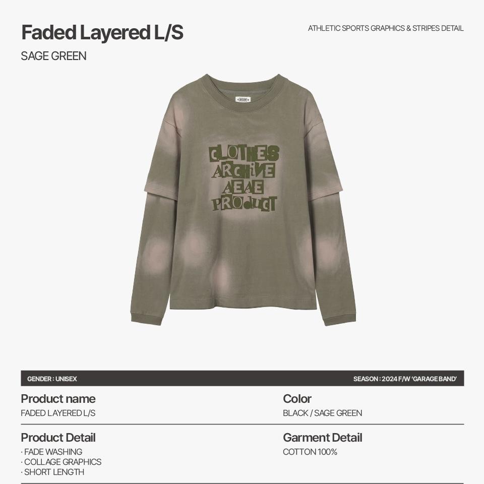 aeae FADED LAYERED L/S