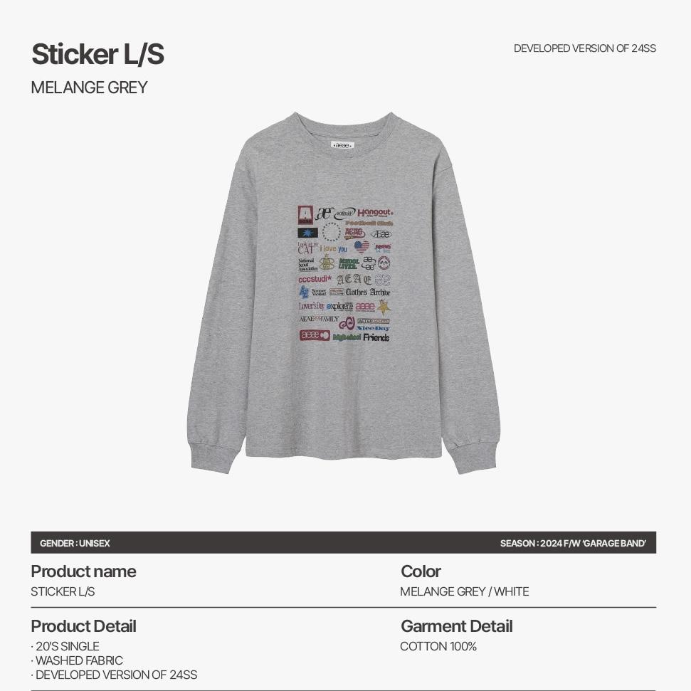 aeae STICKER L/S