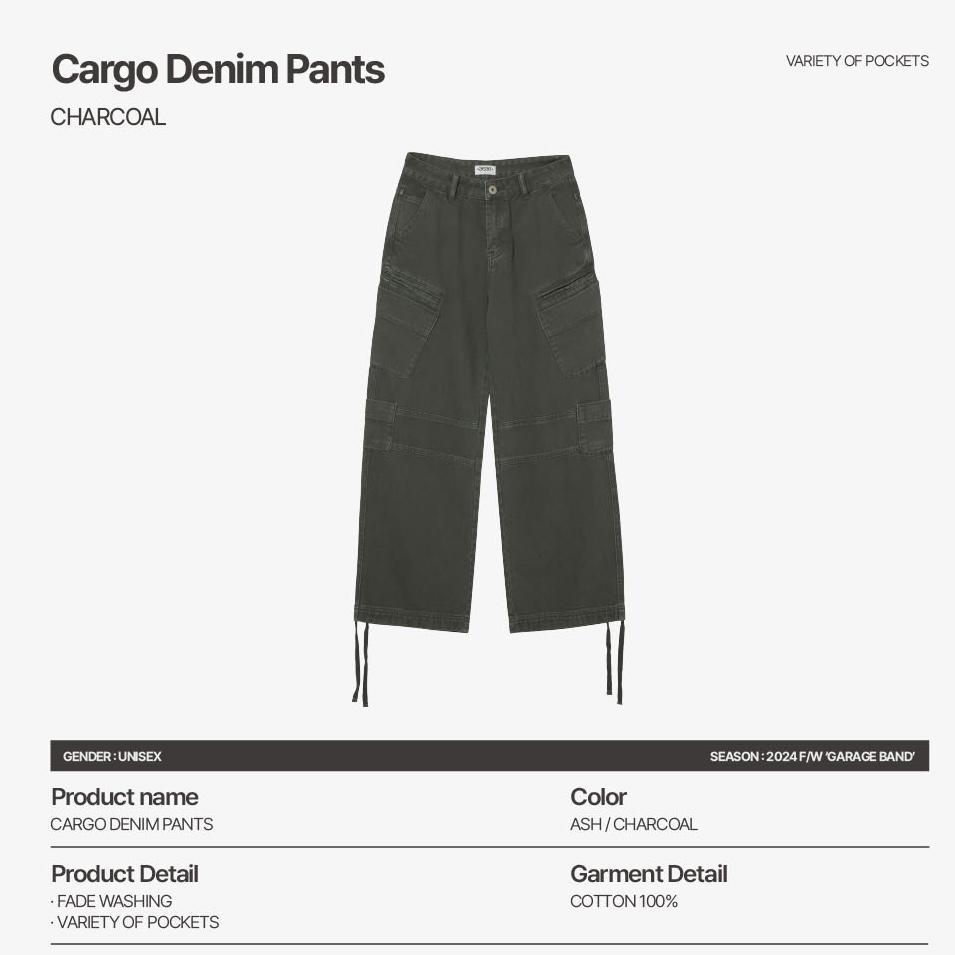 aeae CARGO DENIM PANTS