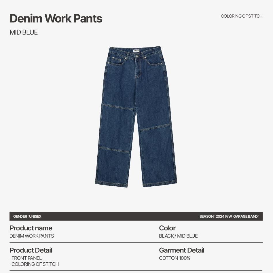 aeae DENIM WORK PANTS