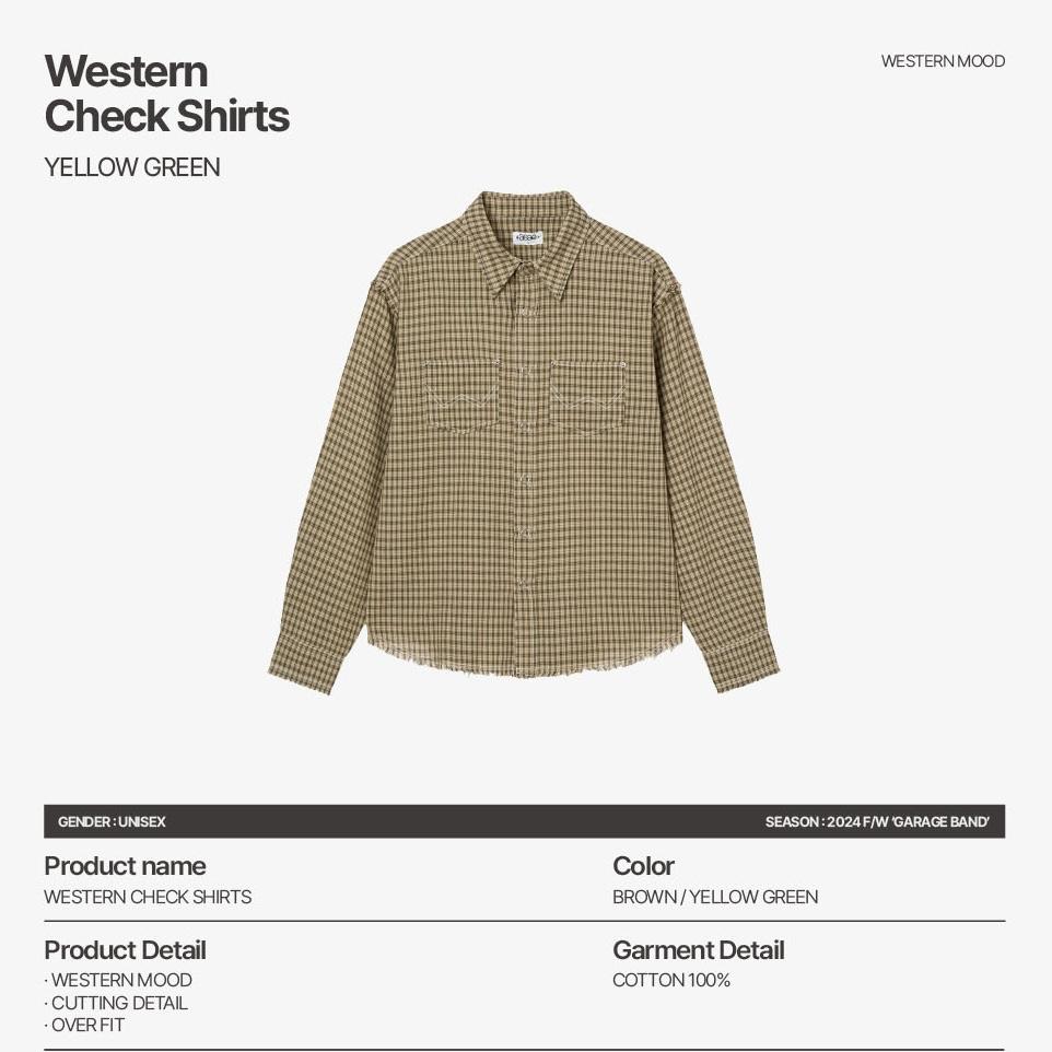 aeae WESTERN CHECK SHIRTS