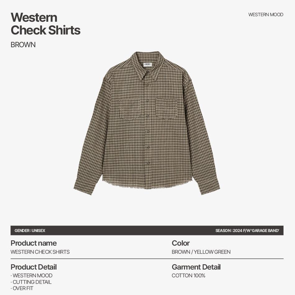 aeae WESTERN CHECK SHIRTS