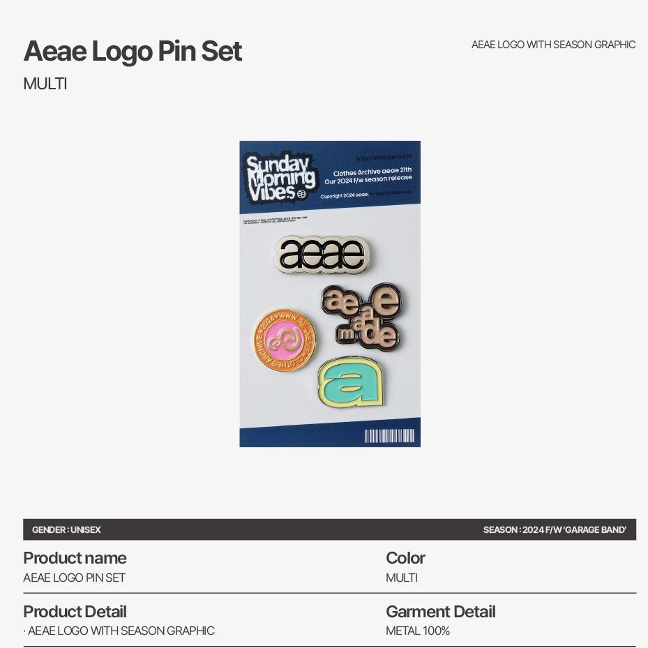 aeae LOGO PIN SET/BAND BADGES