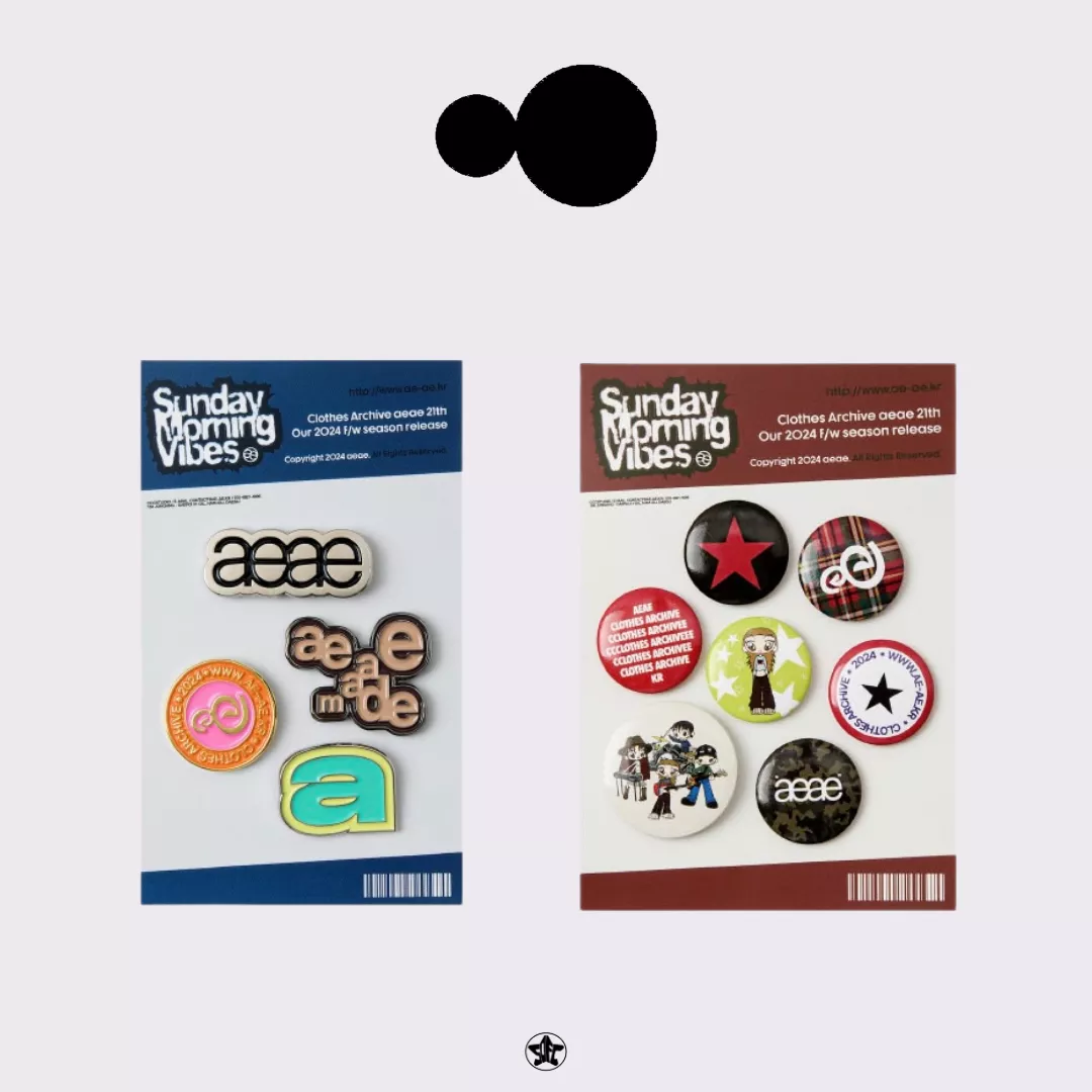 aeae LOGO PIN SET/BAND BADGES