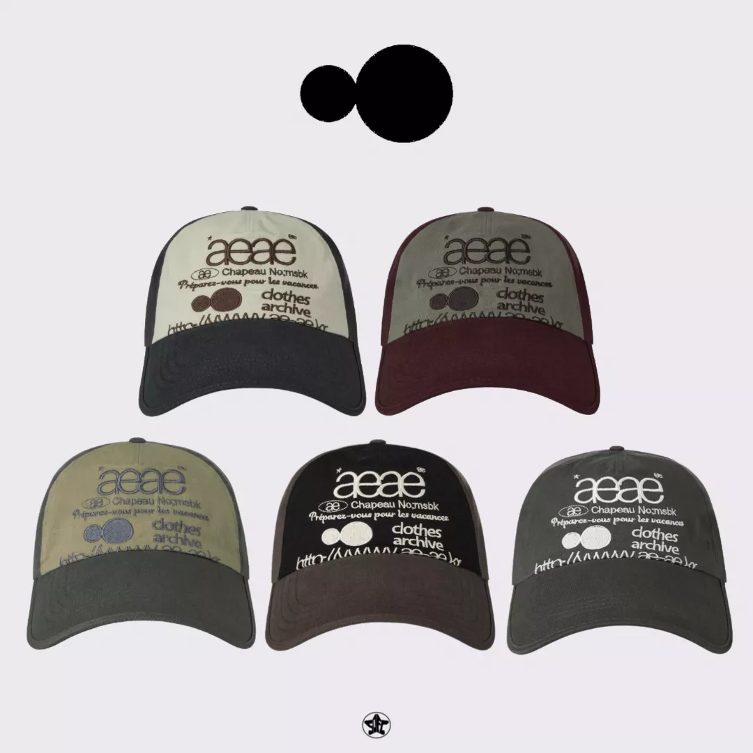 aeae WEB LOGO 5 PANNEL BALL CAP