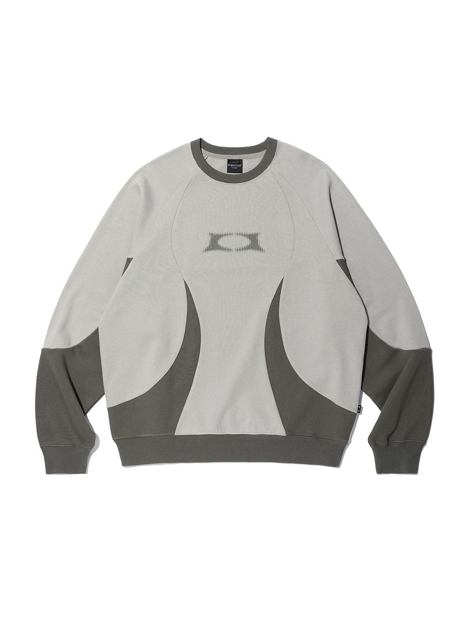 CRITIC WORMHOLE INCISION SWEATSHIRT