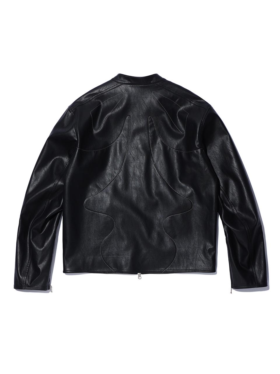 CRITIC WORMHOLE LEATHER JACKET